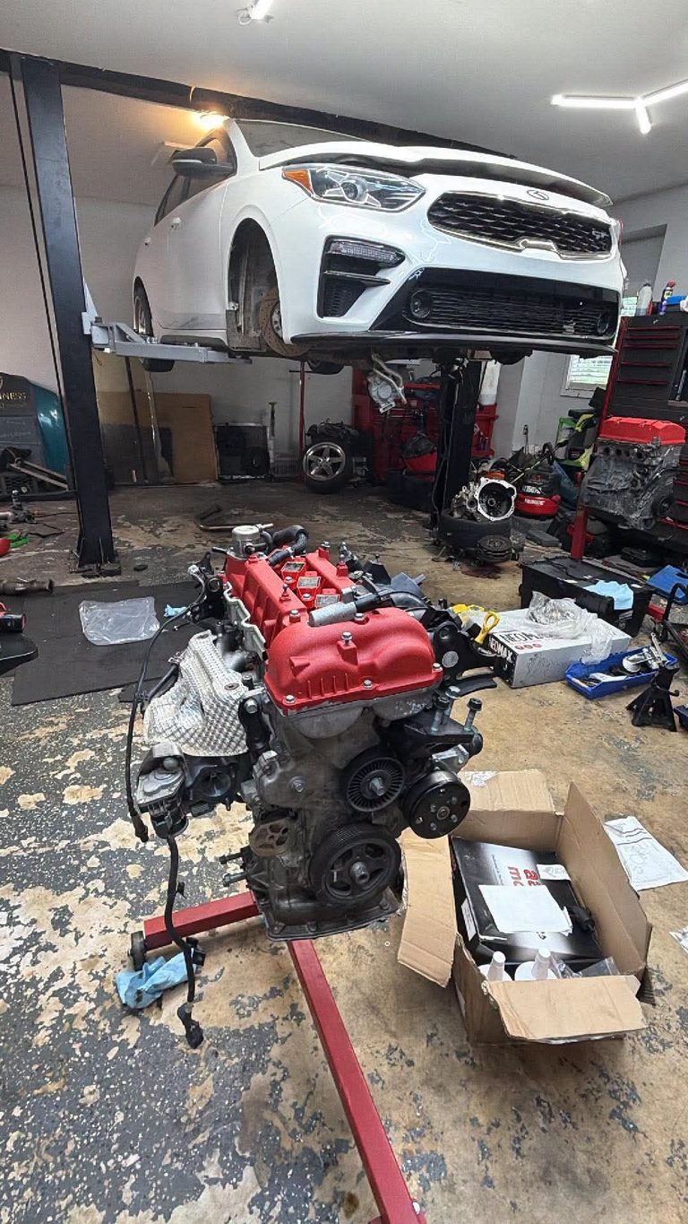 Engine is back together